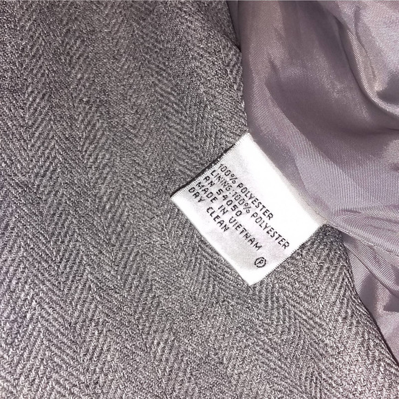 LeSuit herringbone suit in Gray - Sz 8 - Picture 8 of 8